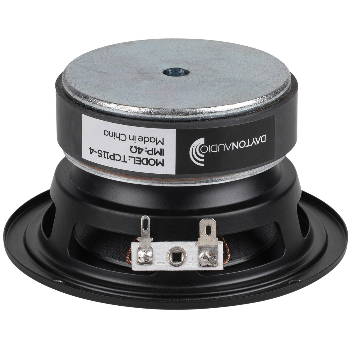Dayton Audio TCP115-4 with aluminum former cools the voice coil for higher power handling
