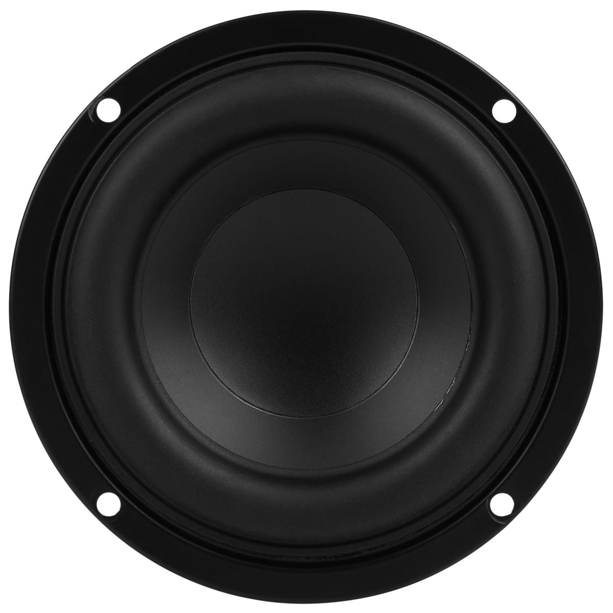 Dayton Audio TCP115-4 motor design highlights the durable magnetic circuit for efficient performance