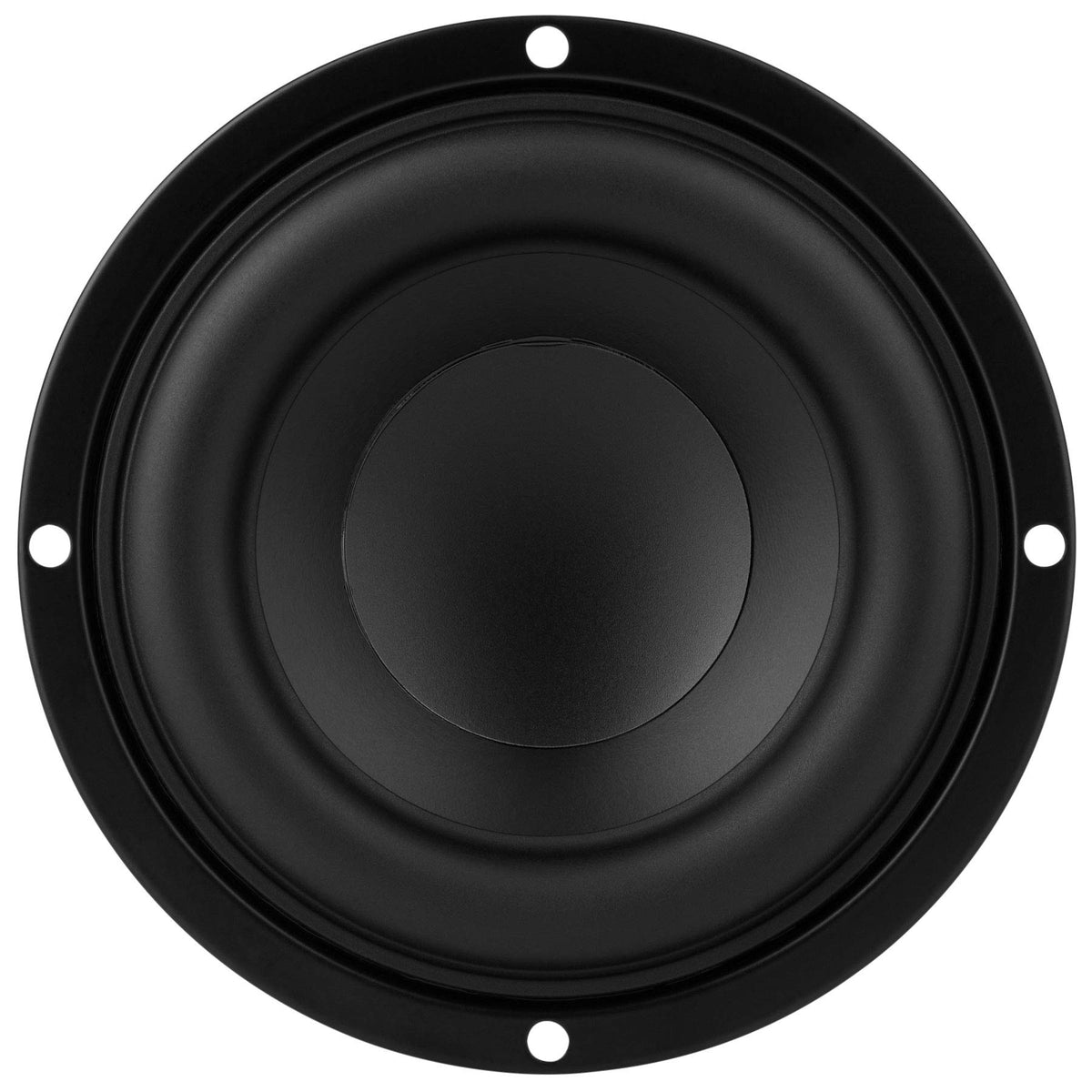 Dayton Audio TCP115-8 installed in small speaker enclosure demonstrating compact, punchy bass benefit