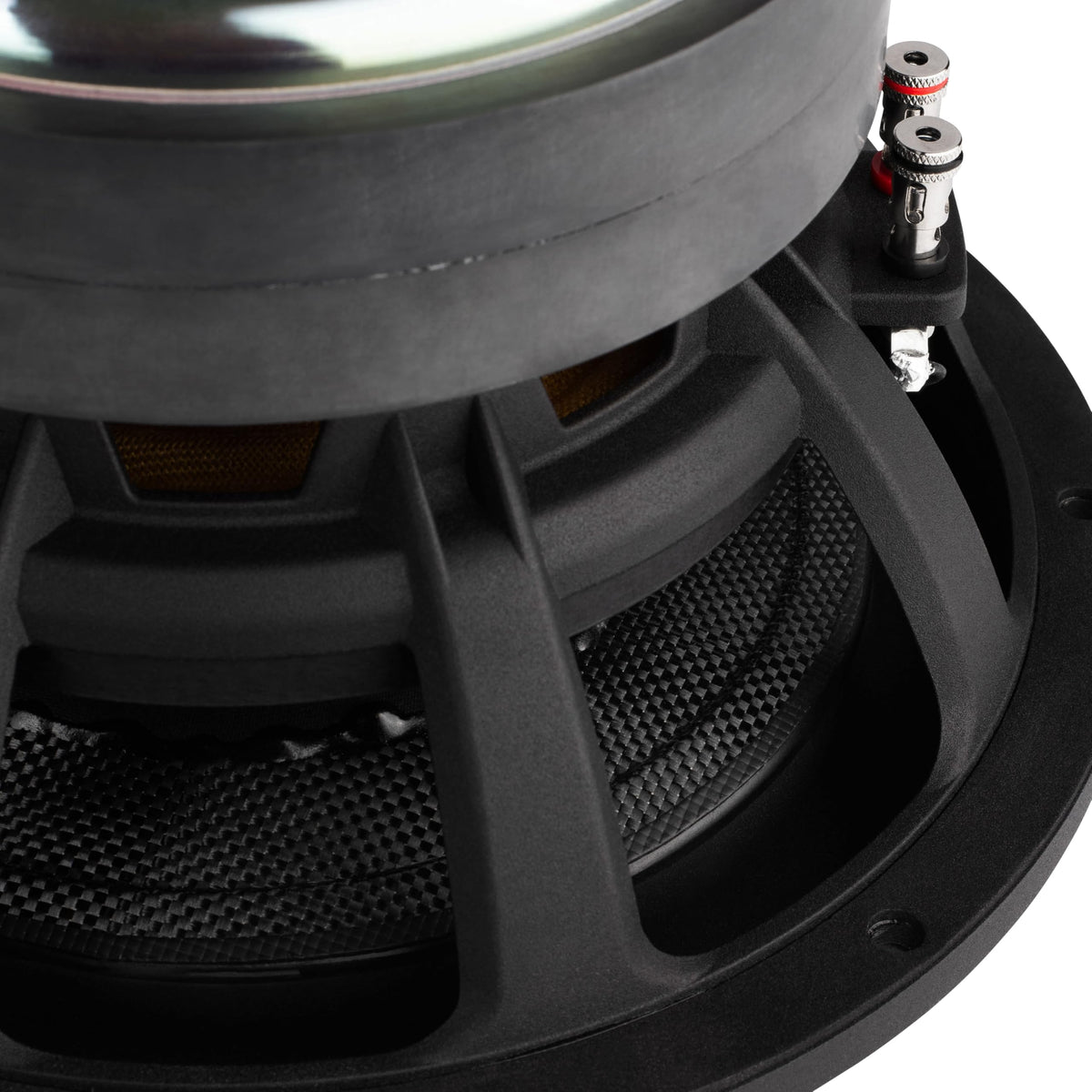 Dayton Audio UMII10-22 dual spider system maintains cone linearity at high excursion