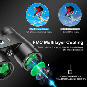 DA YU UNIQUE 42mm objective lens enhances light transmission for bright, detailed viewing.