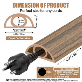 DBHXXMB-HH 10ft cable management solution for tidy desks.
