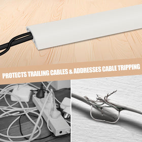 DBHXXMB-HH cable cavity holding multiple cords to organize power and data lines