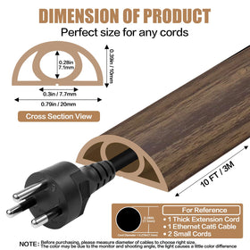 DBHXXMB-HH 10ft cable management strip keeps cables organized