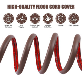DBHXXMB-HH extension strip protector guards cords from wear and pets.