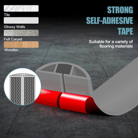 DBHXXMB-HH floor cord cover shows easy self-adhesive installation on any surface