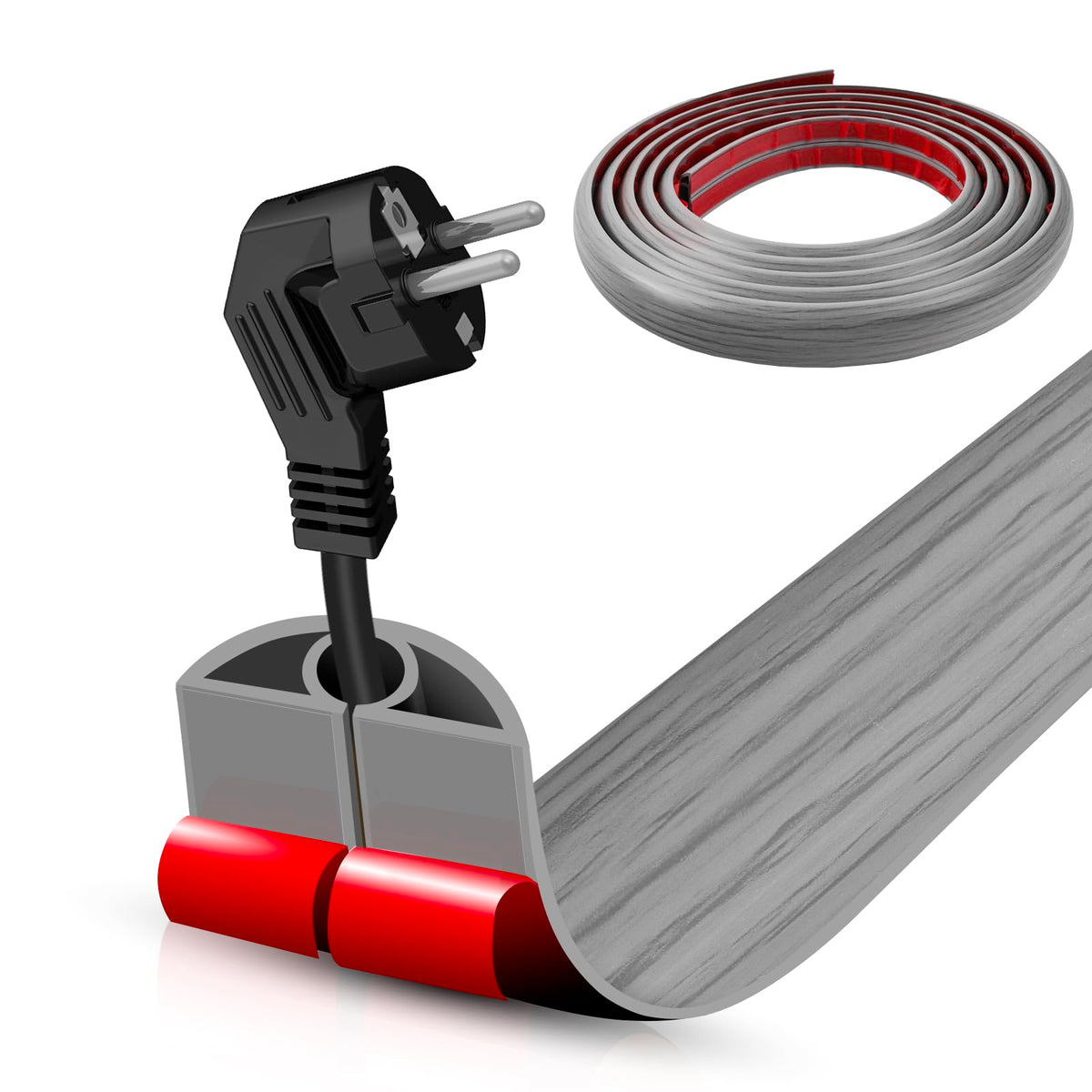 DBHXXMB-HH floor cord cover 10ft protects cables and reduces trip hazards.