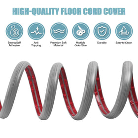 DBHXXMB-HH self-adhesive floor cord protector guards wires and pets.