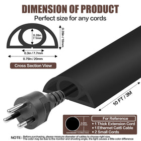 DBHXXMB-HH cord cover curved surface design reduces trip risk on busy floors