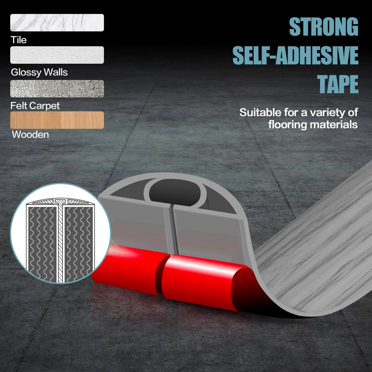 DBHXXMB-HH curved surface reduces trip risk in hallways