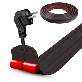 DBHXXMB-HH floor cord cover being installed for a clean wire setup