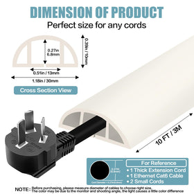 DBHXXMB-HH floor cord cover neat cable routing for safe spaces.