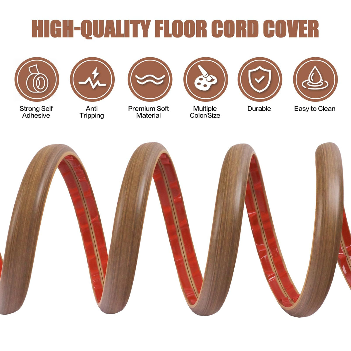 Safety protection highlights cables away from pets and wear