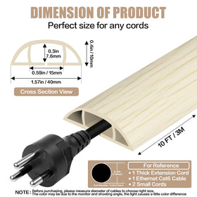 DBHXXMB-HH cord cover, side curved surface enhances tripping safety in high-traffic areas