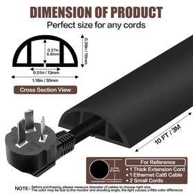 DBHXXMB-HH adhesive back secures along flooring to prevent trips.