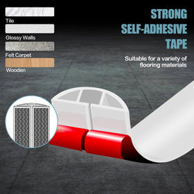 DBHXXMB-HH floor cord hider easy install sticks firmly on clean floors.