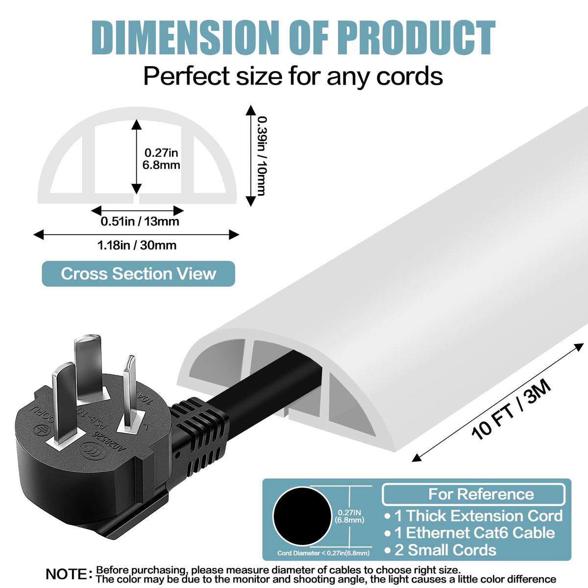 DBHXXMB-HH floor cord hider tripping design helps prevent trips in busy spaces.