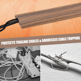 DBHXXMB-HH under desk illustrating tidy cable management and organization benefit