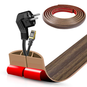 DBHXXMB-HH front packaging showing walnut cover and length, organizes cables
