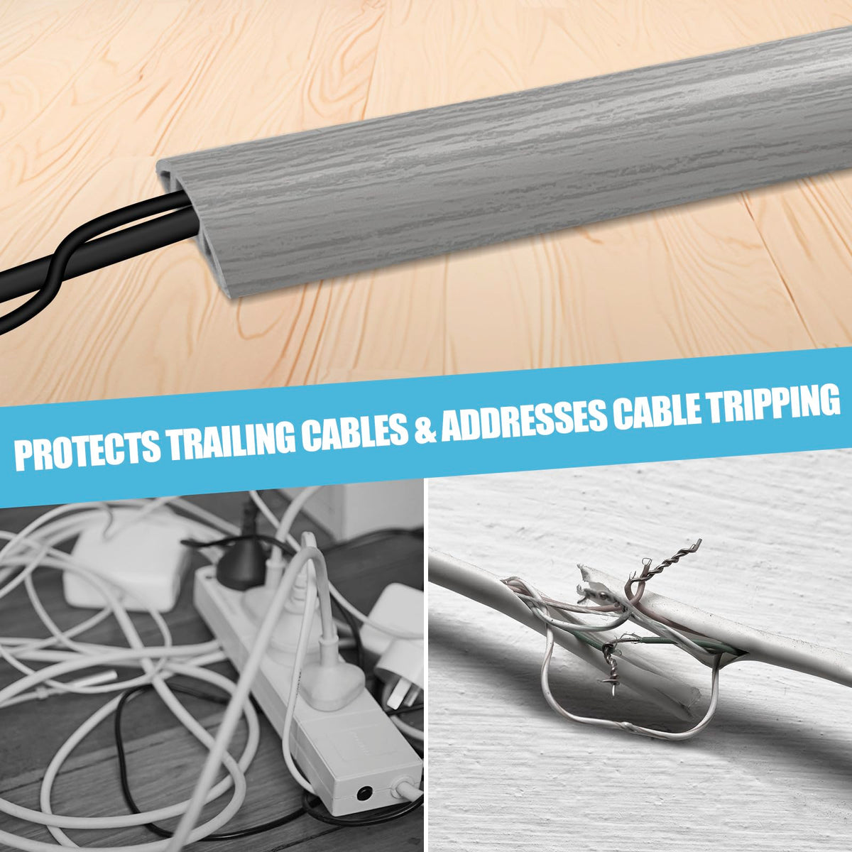 DBHXXMB-HH running down exhibition aisle showing discreet cable protection