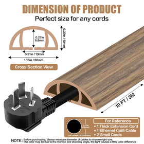 DBHXXMB-HH self-adhesive cord hider with quick floor installation