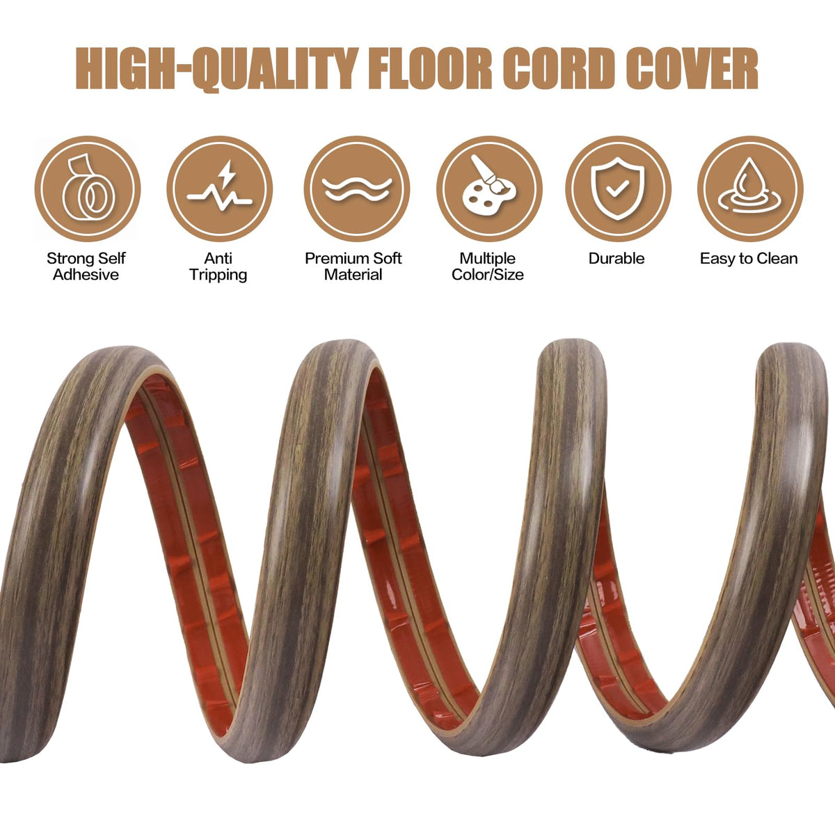 DBHXXMB-HH adhesive backing revealed for quick peel-and-stick installation benefit