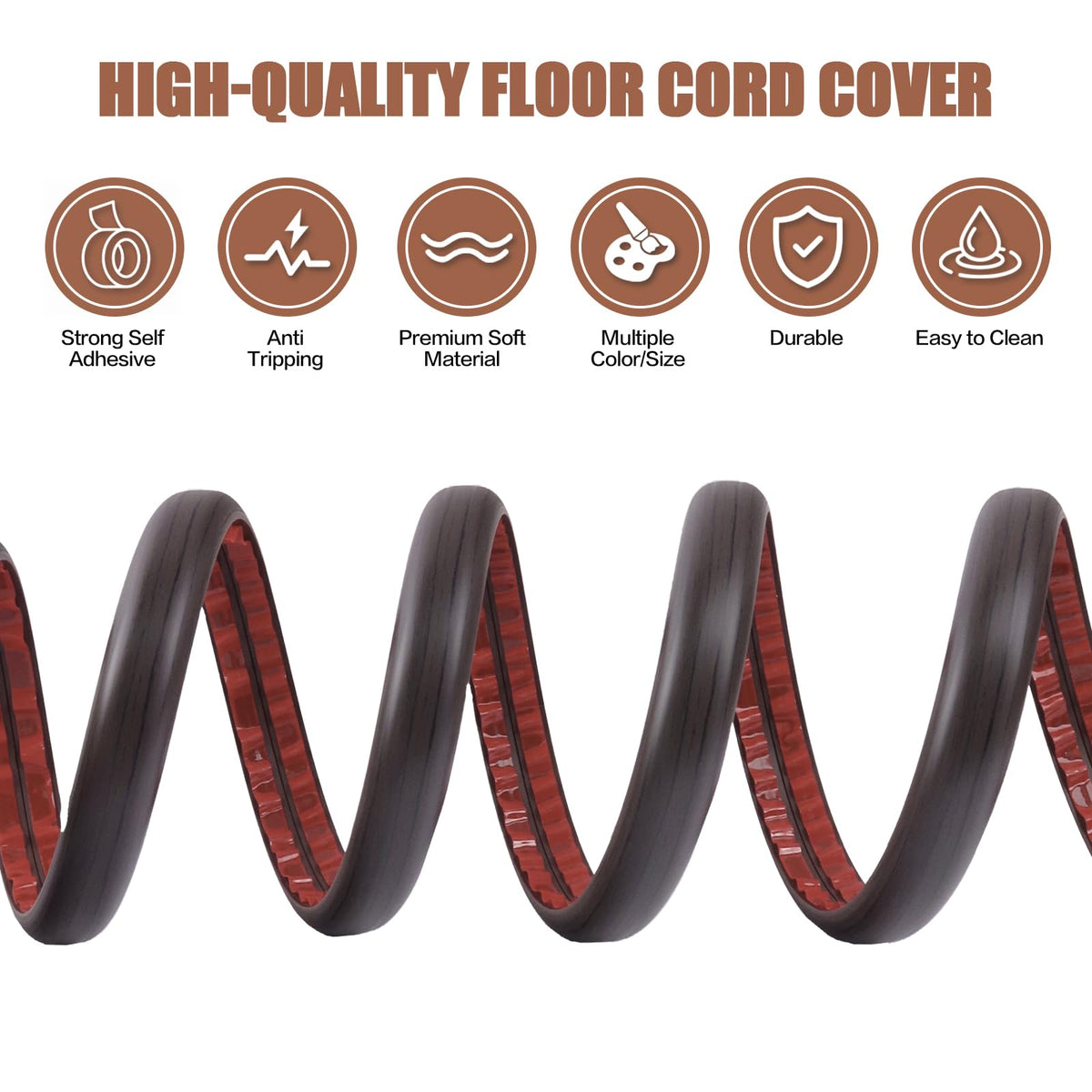 DBHXXMB-HH PVC cable protector offers durable protection and easy cleaning.