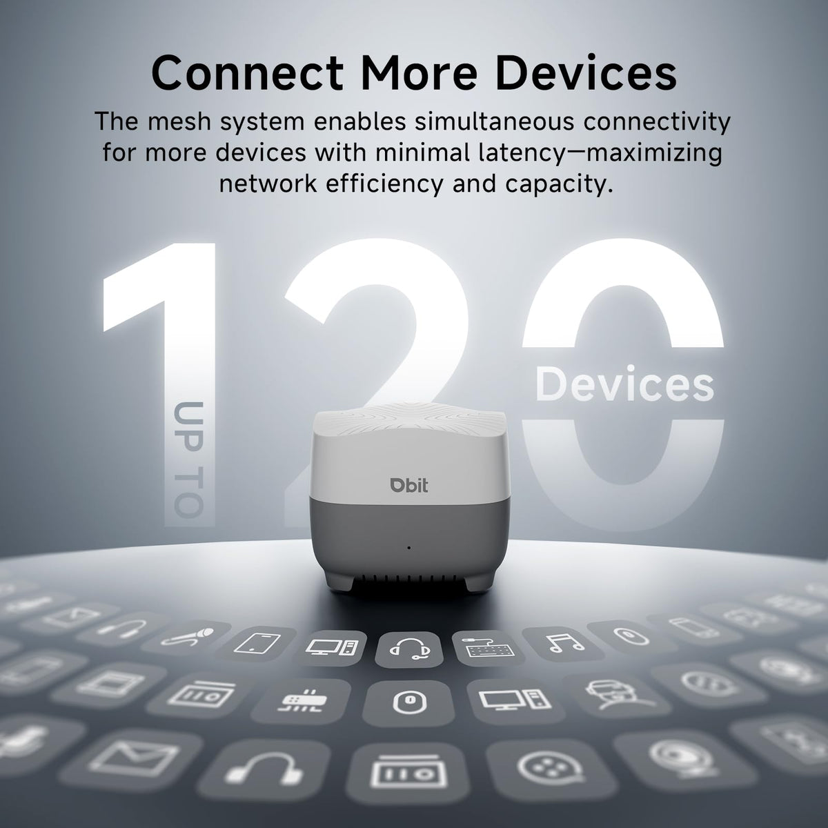 DBIT AX1500 coverage map diagram highlighting whole-home reach.