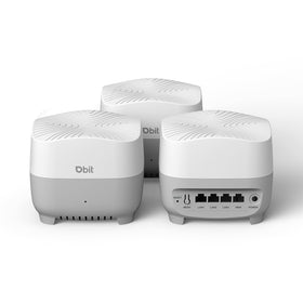 DBIT AX1500 system front view for a sleek home Wi-Fi setup.