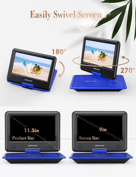 DBPOWER dual speaker and 3.5mm jack detail showing improved onboard sound and private listening