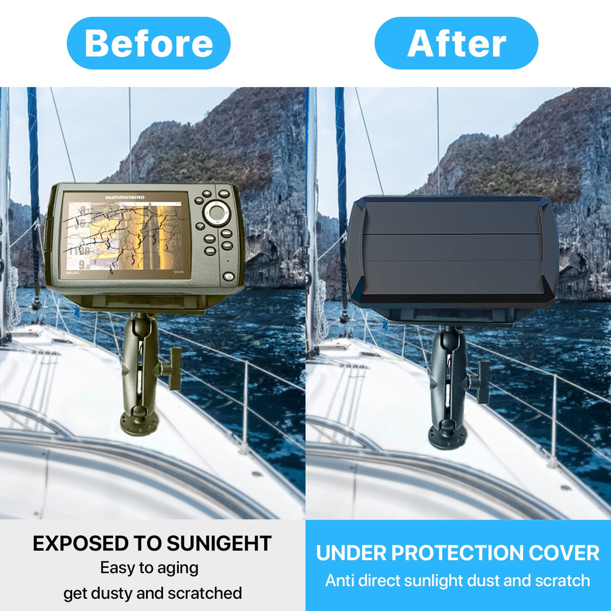 Dbround Helix5 Cover in outdoor dusty setting demonstrating dust-proof protection