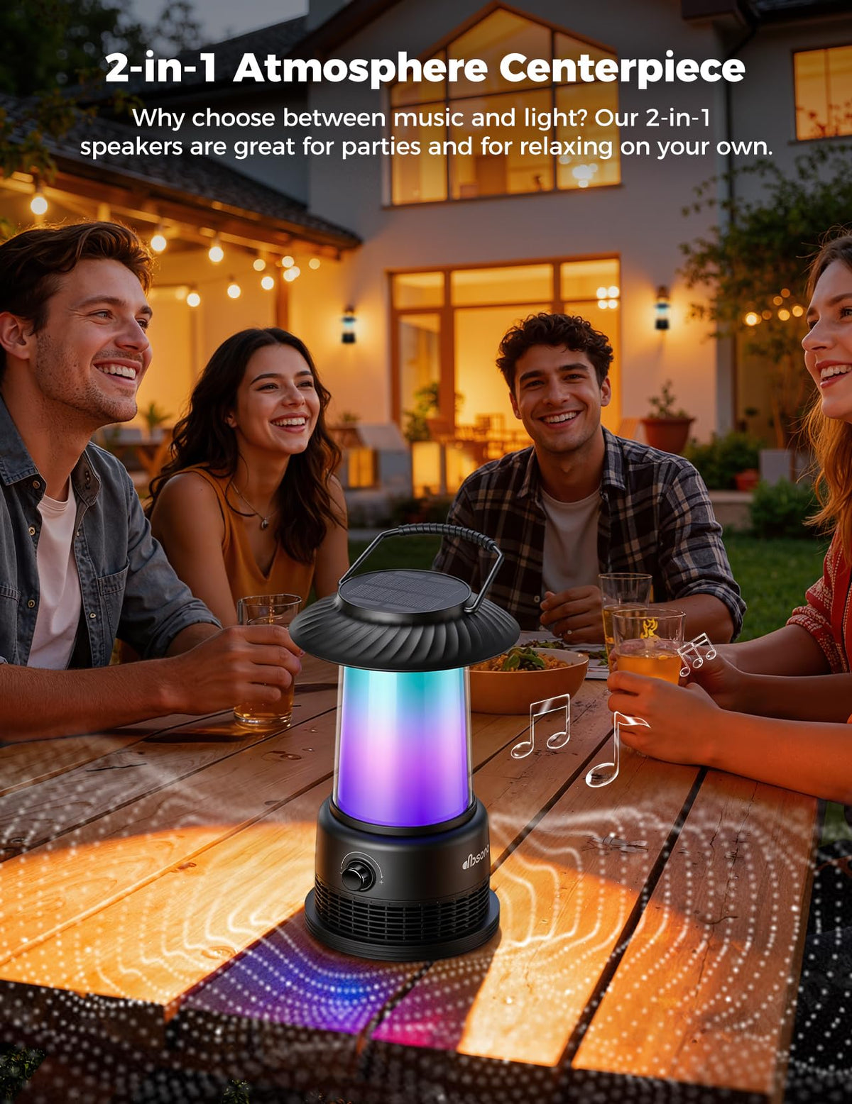 dbsono LED lanterns illuminate outdoor spaces with dynamic lighting options for ambiance.