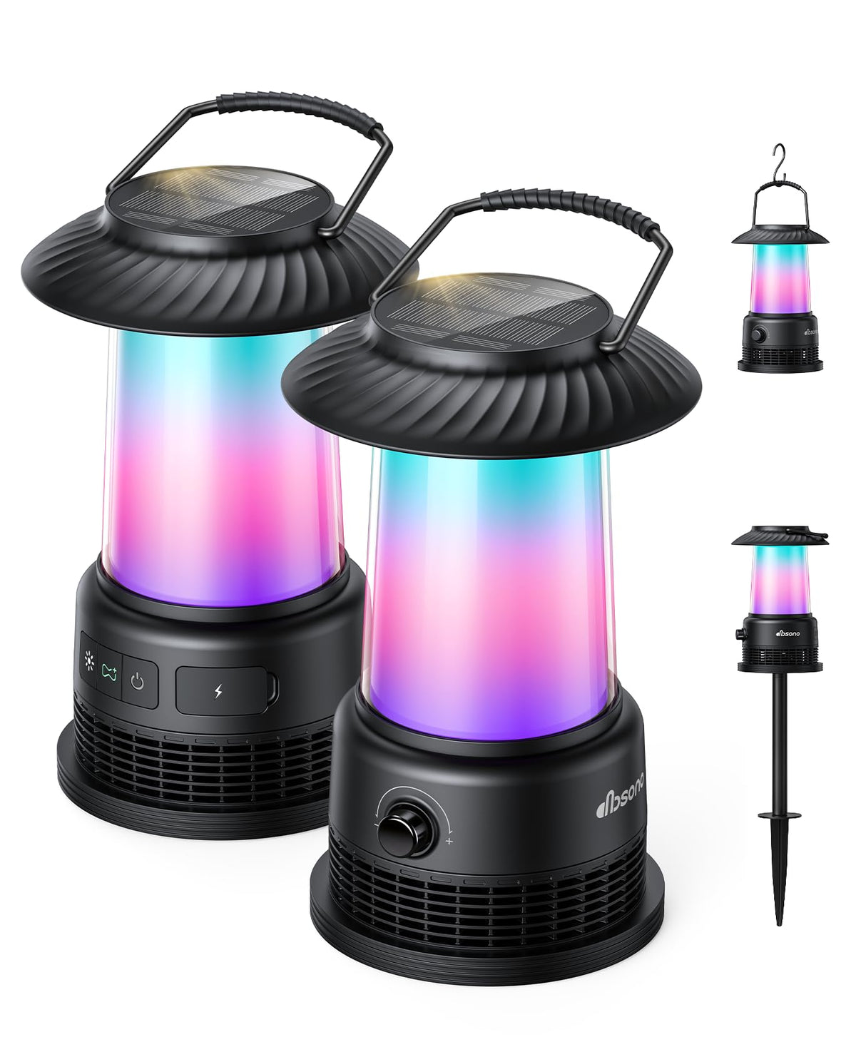 dbsono outdoor solar speaker pair delivering wide-reaching sound for patios and pools.