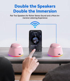 dbsono rose pink ideal for office or dorm listening and calls