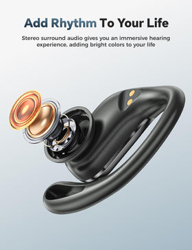 dbsono T804 secure-fit earbuds worn during workouts for stable music and calls