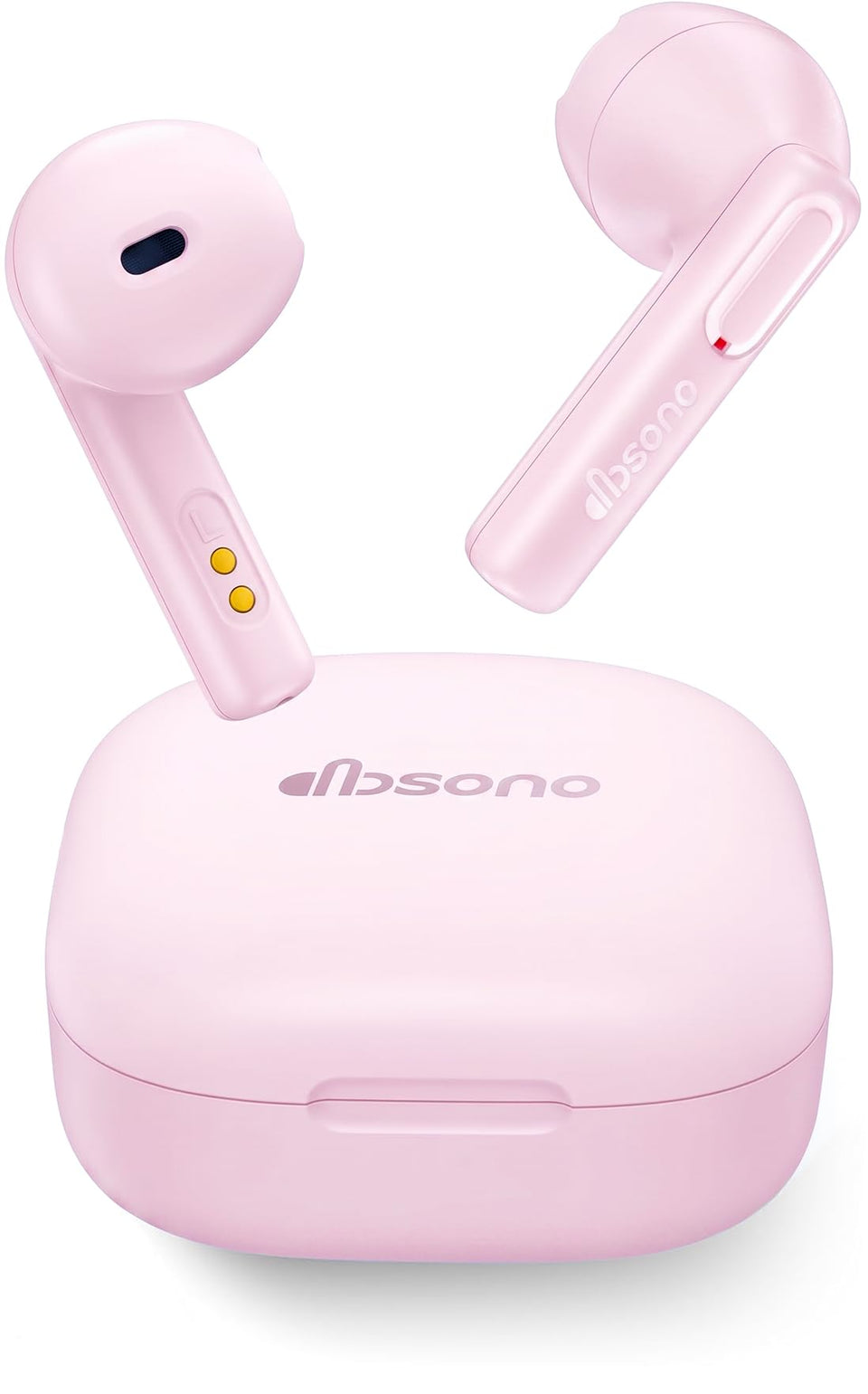 dbsono true wireless earbuds with a compact case for seamless commutes and storage.