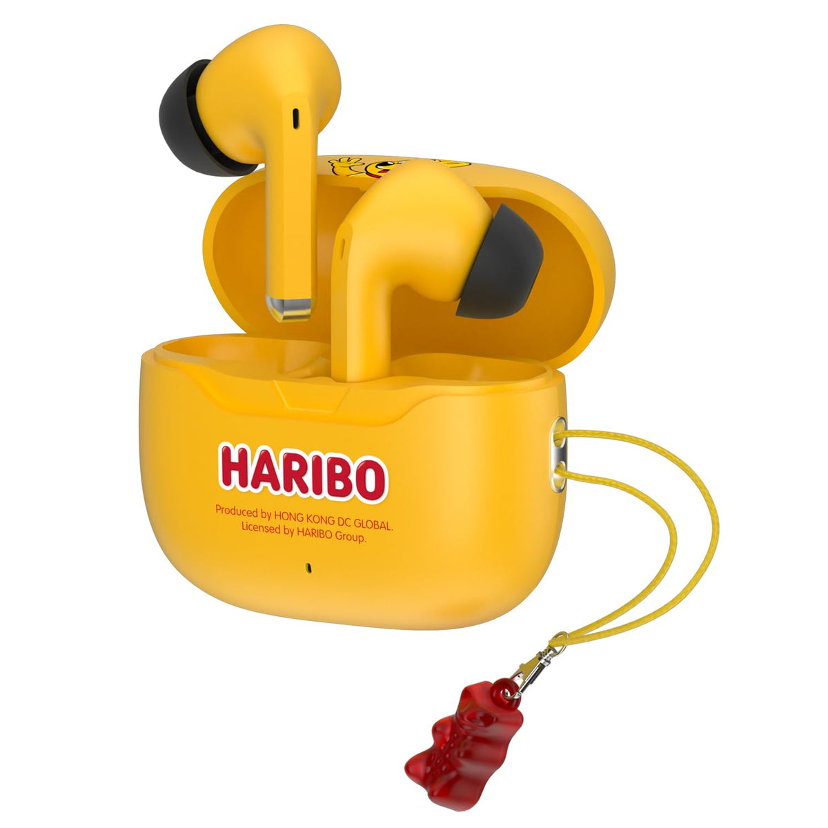 DCHK Haribo front packaging showing colorful gummy-bear design and compact case benefits