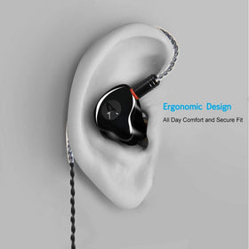 DCMEKA A09 compact black design suits singers and musicians on stage