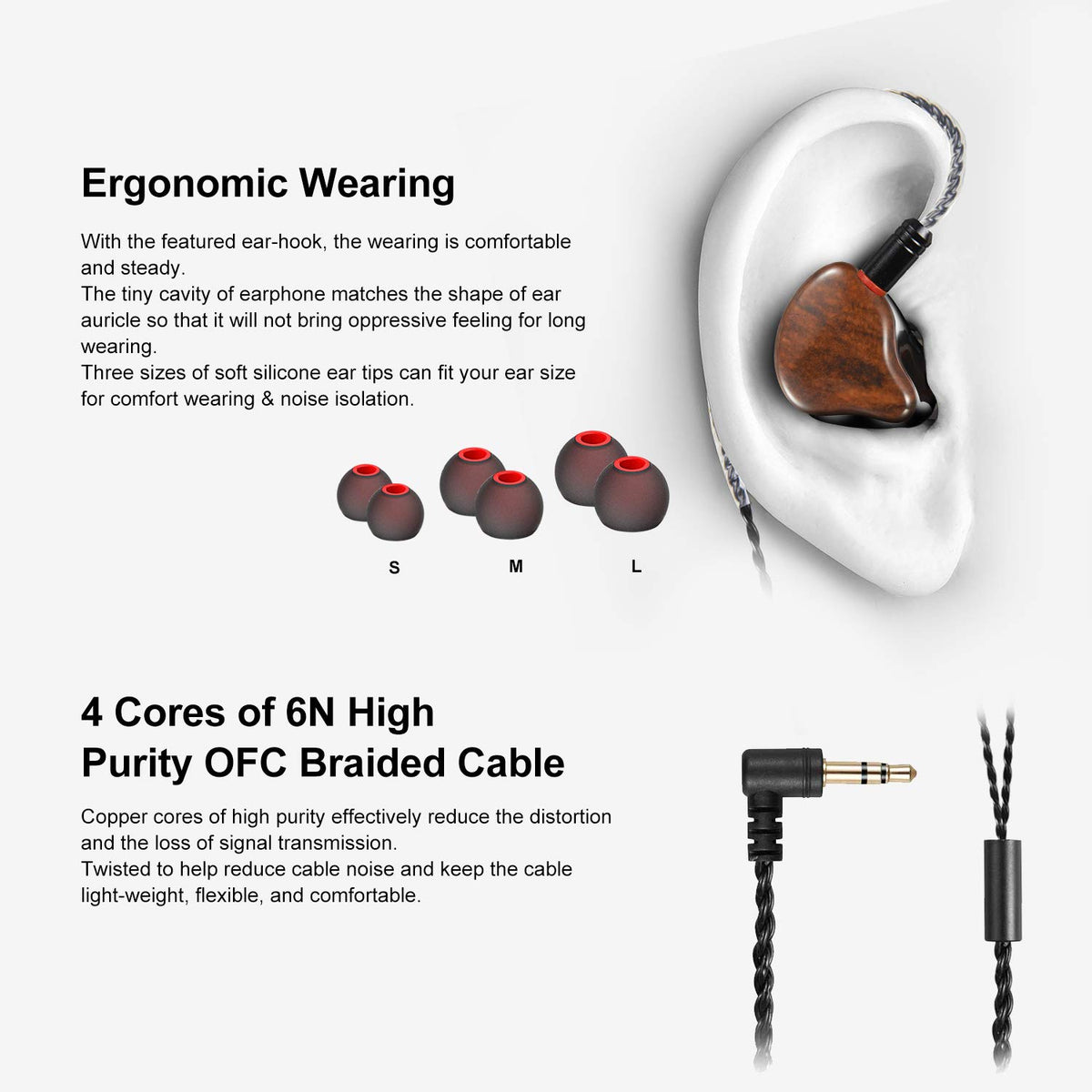 DCMEKA A09 memory-wire fit ensures secure comfort during performances.