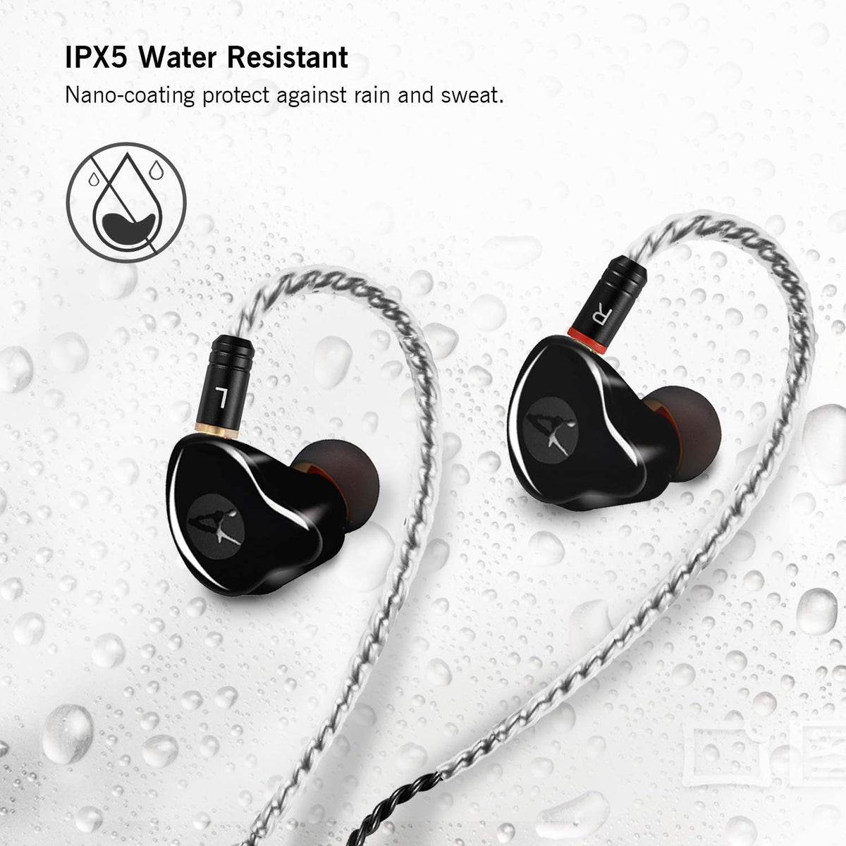 DCMEKA A09 noise isolation blocks ambient sounds for focused listening.