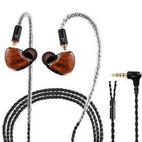 DCMEKA Amakute A09 wood-grain IEMs with balanced sound for daily listening