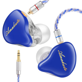 DCMEKA front packaging showing earbuds and accessories, clearly labeled