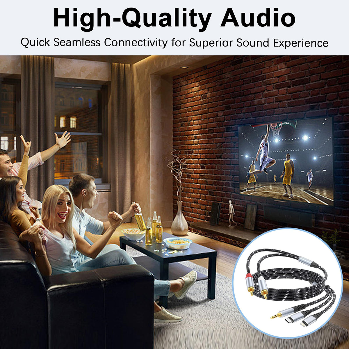 DCNETWORK gold-plated RCA connectors reducing interference for clean sound