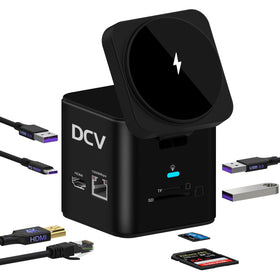 DCV 9-in-1 USB C Docking Station with 4K HDMI for crisp display and presentations
