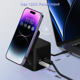 DCV PD charging supports up to 85W to the laptop while dock uses power