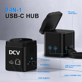 DCV 15W wireless charging pad on the dock for convenient charging