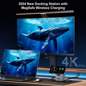 DCV USB C Docking Station with USB 3.0 ports enables fast data transfer and peripheral expansion