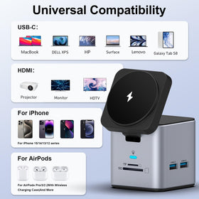 DCV compact desktop docking setup for a clean, efficient workspace