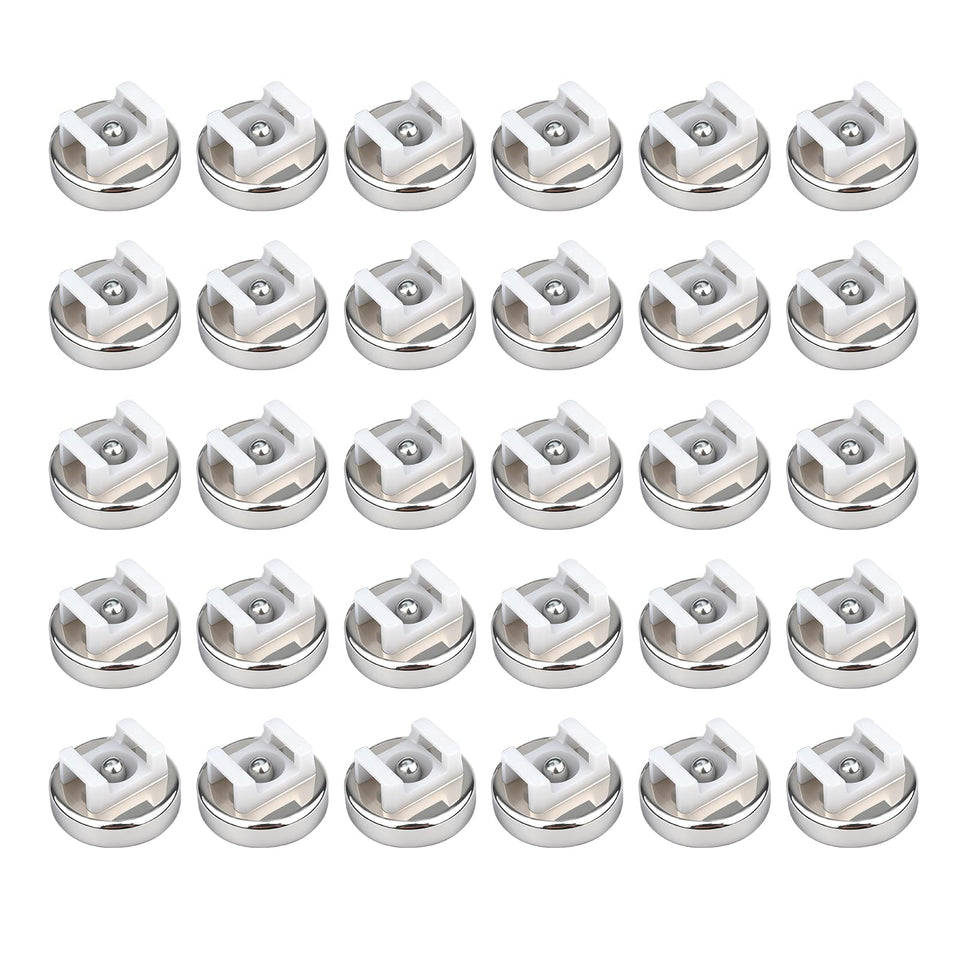 DCVBNY magnetic cable base attached to metal surface organizing office cables securely.
