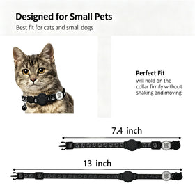 DCZSDJT smart collar on an outdoor cat in grass highlighting durable design and roaming confidence